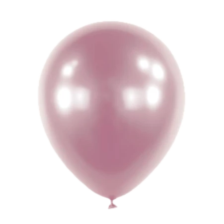 Latexballon in Tropfenform in Metallic Pastellrosa