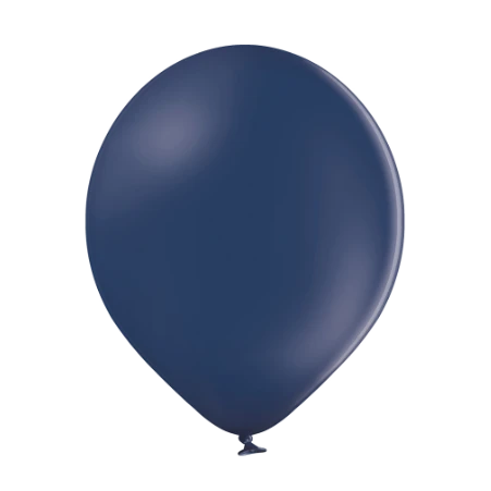 Marineblauer Pastell-Latexballon in klassischer Tropfenform