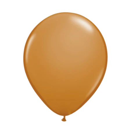 Mokkabrauner Latexballon in klassischer Tropfenform
