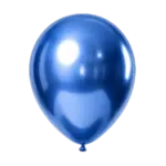 Latexballon Spiegelglanz – Blau | Mirror-Effect