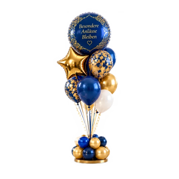 Ballonstrauß Organic Style – Orientalisch-Elegant